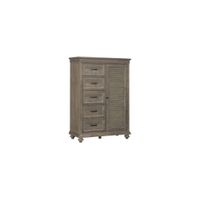 Verano Wardrobe Chest in Driftwood light brown by Homelegance