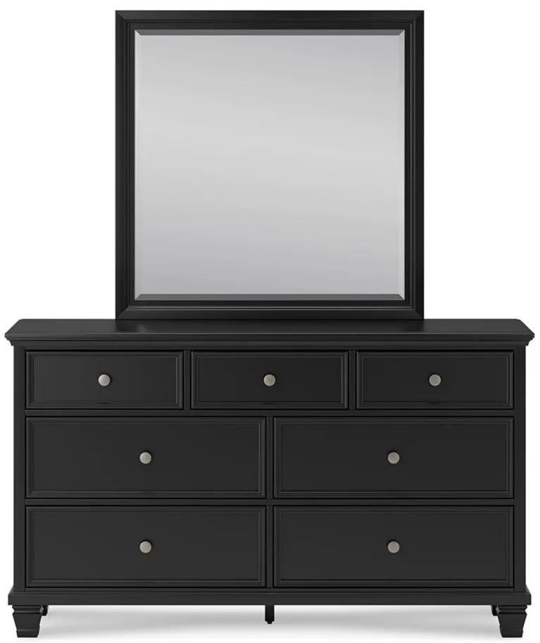 Lanolee Dresser and Mirror in Black by Ashley Furniture