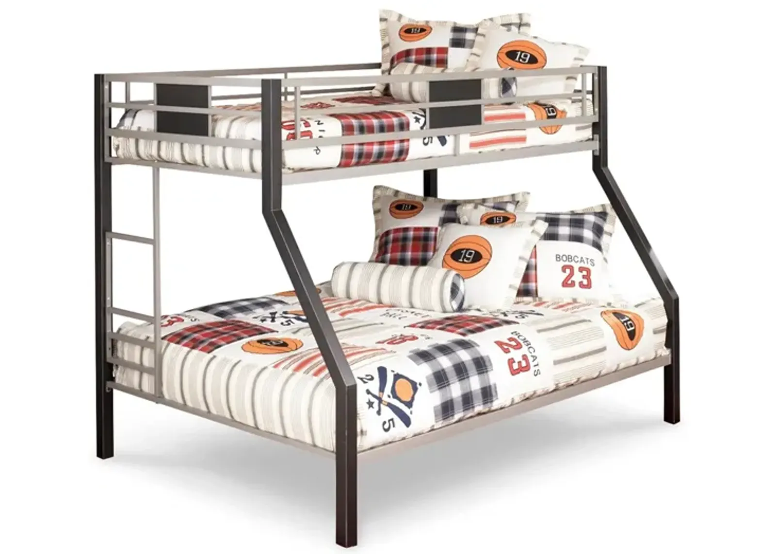 Dinsmore Twin over Full Bunk Bed in Black/Gray by Ashley Furniture