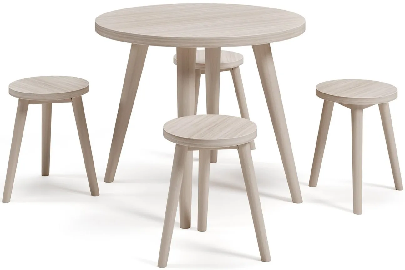 Blariden Table and Chairs (Set of 5) in Natural by Ashley Furniture