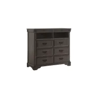 Larchmont Media Chest in Brushed Antique Gray by Avalon Furniture