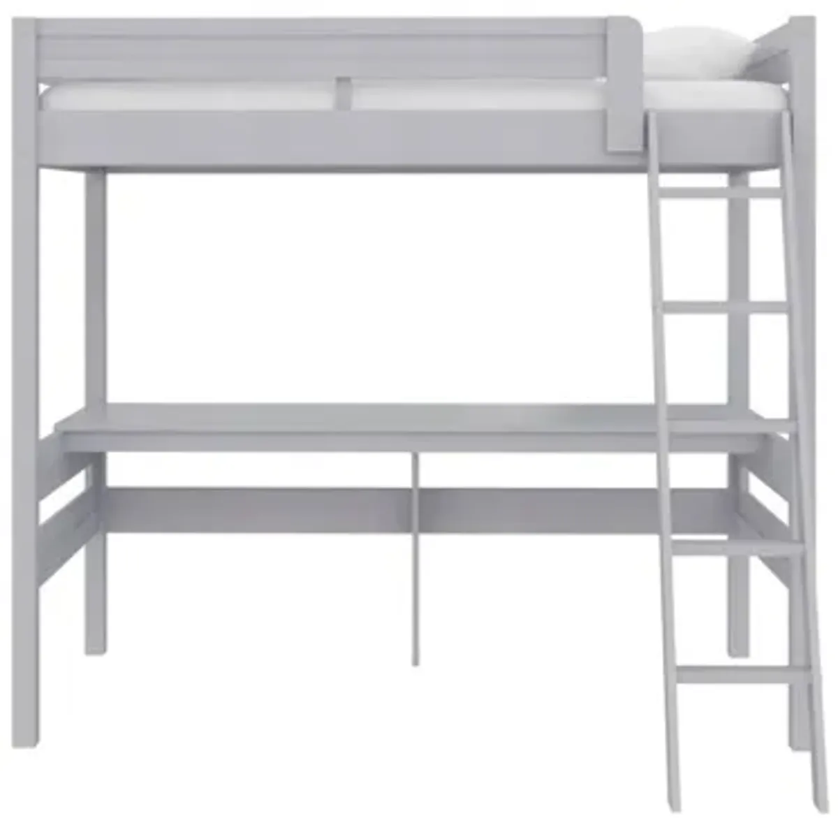 Harlan Twin Size Bed with Desk and Ladder in Gray by DOREL HOME FURNISHINGS