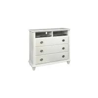 Summit Media Chest in White by Glory Furniture