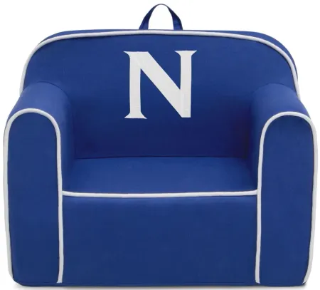 Cozee Monogrammed Chair Letter "N" in Navy/White by Delta Children