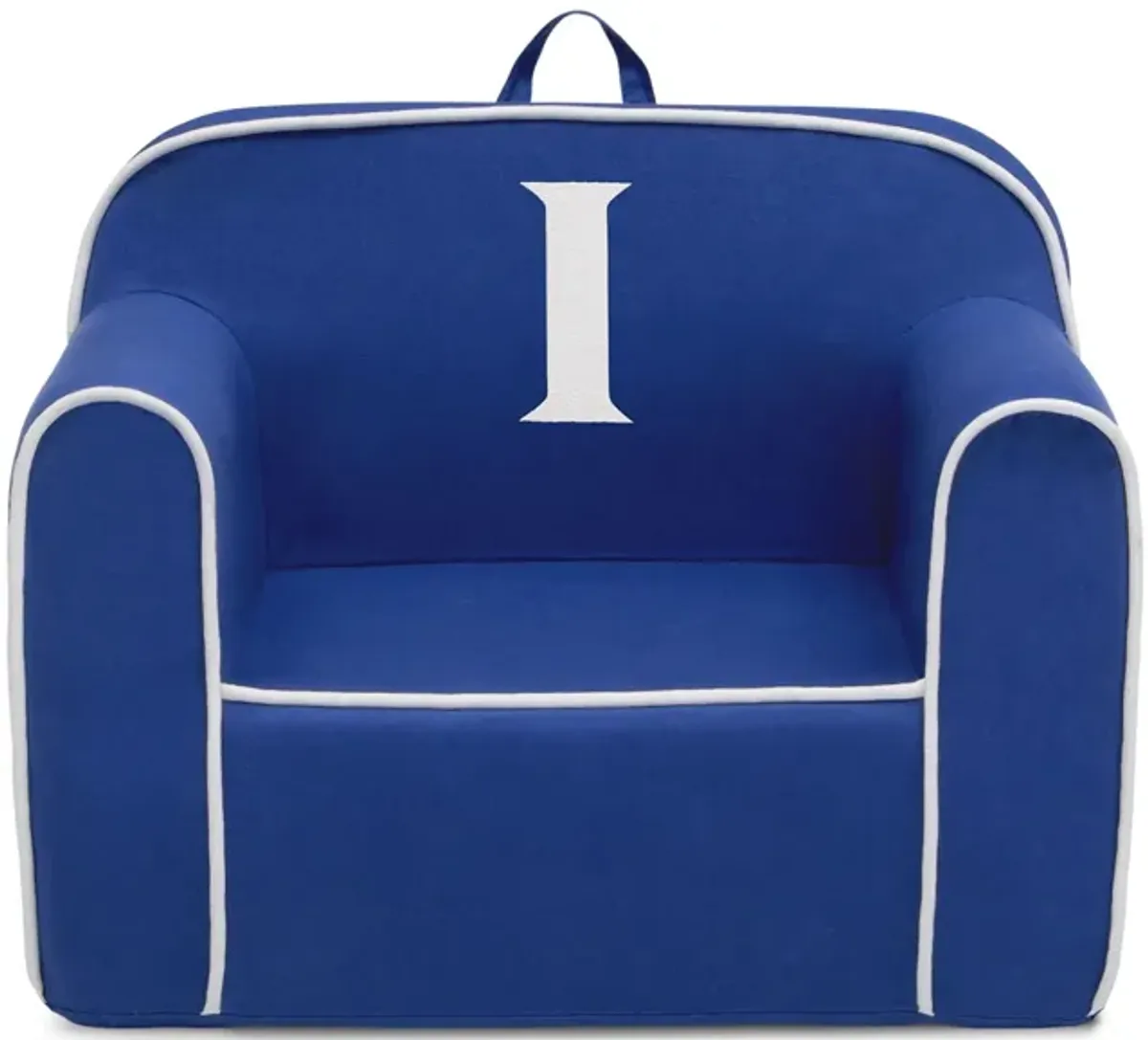 Cozee Monogrammed Chair Letter "I" in Navy/White by Delta Children