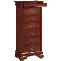 Rossie Lingerie Chest in Cherry by Glory Furniture