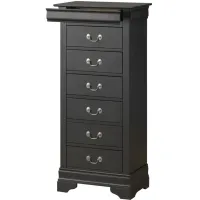 Rossie Lingerie Chest in Black by Glory Furniture