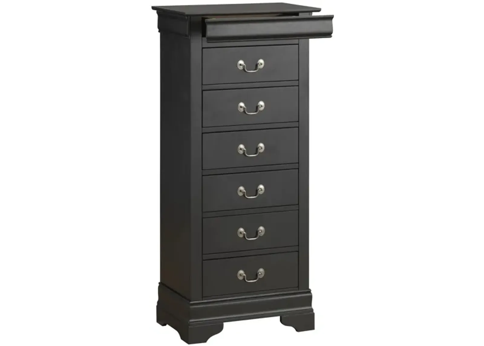 Rossie Lingerie Chest in Black by Glory Furniture