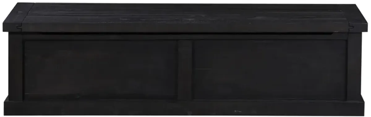 Zabela Storage Bench in Black Pine by Bellanest