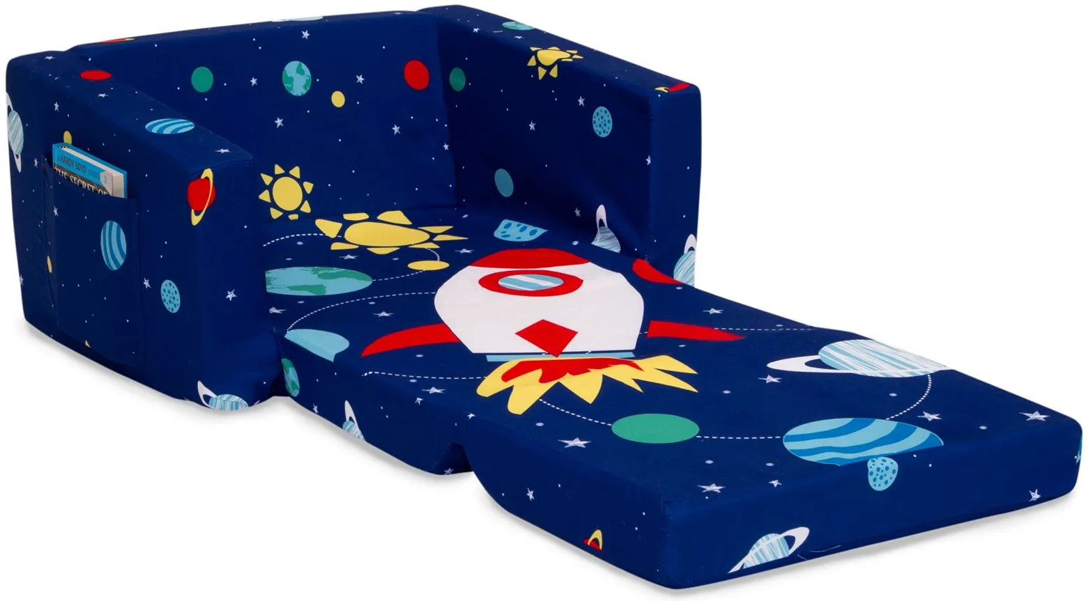 Cozee Flip Out Kids Chair by Delta Children in Space by Delta Children