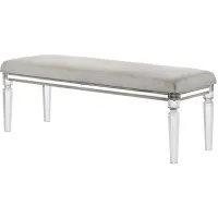 Vail Bedroom Bench in Light Gray by Crown Mark