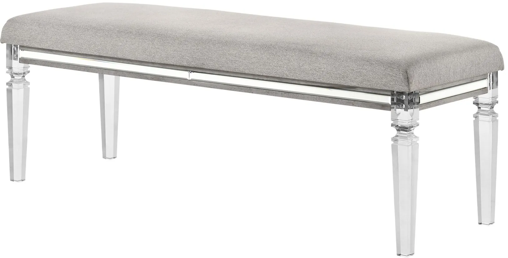 Vail Bedroom Bench in Light Gray by Crown Mark