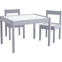 Hunter 3-pc. Kids Table Set in Gray by DOREL HOME FURNISHINGS