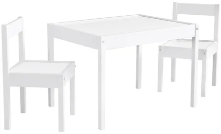 Hunter 3-pc. Kids Table Set in White by DOREL HOME FURNISHINGS