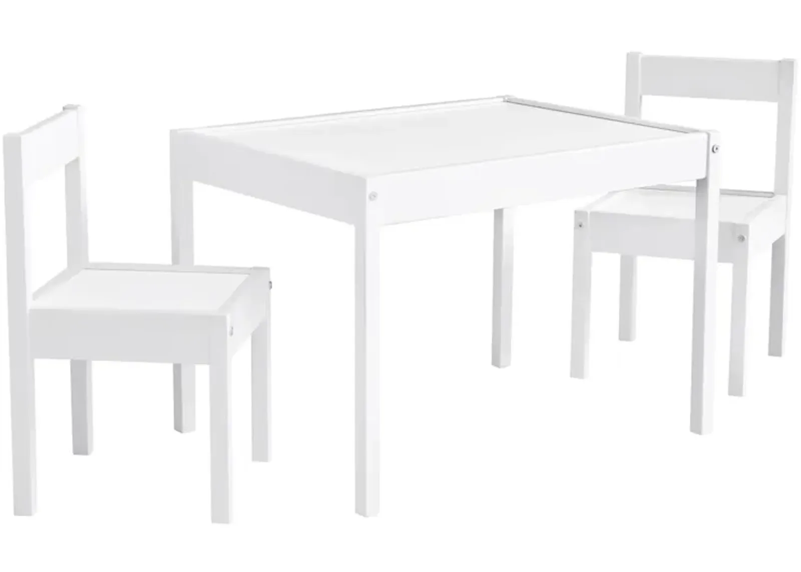 Hunter 3-pc. Kids Table Set in White by DOREL HOME FURNISHINGS