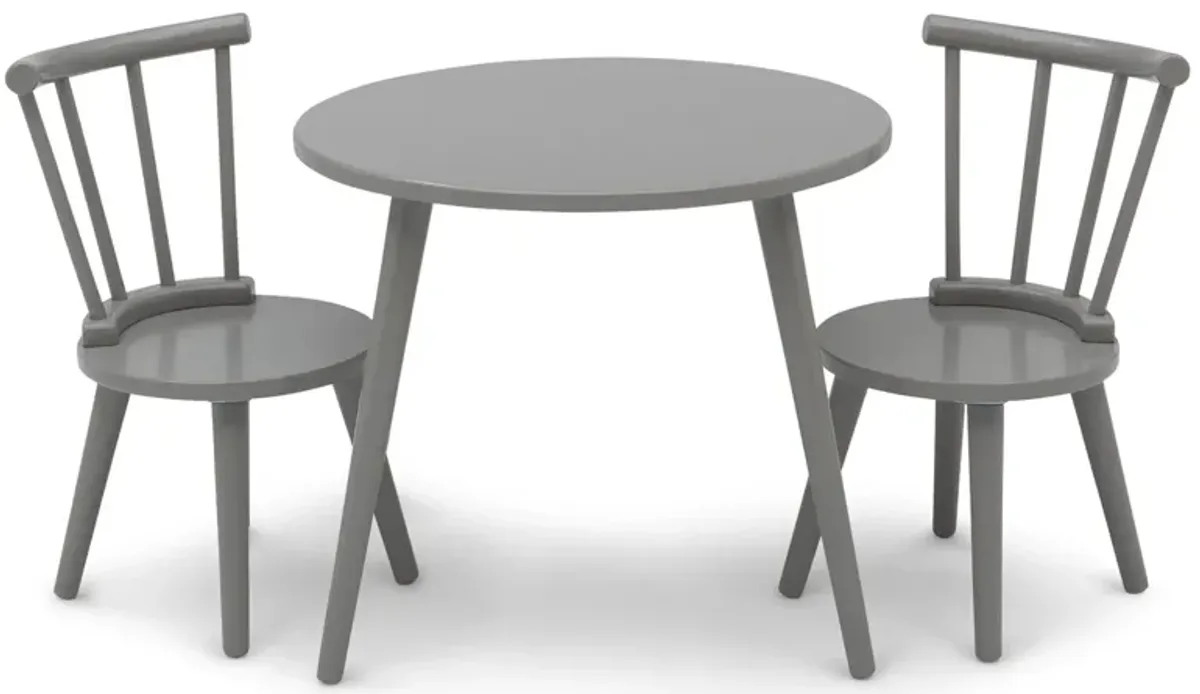 Homestead Table and Chair Set by Delta Children in Gray by Delta Children