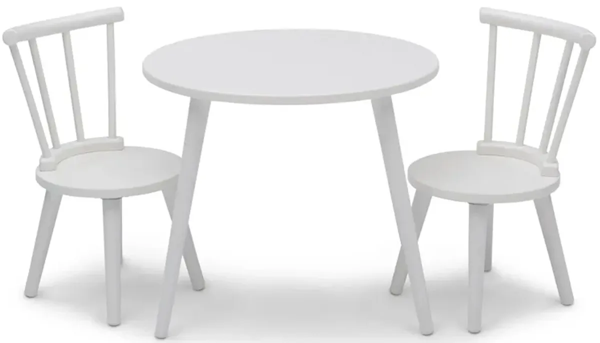 Homestead Table and Chair Set by Delta Children in Bianca White by Delta Children