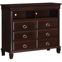 Abbot Media Chest in Cappuccino by Glory Furniture