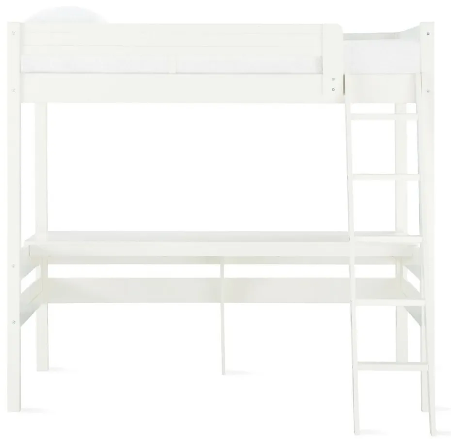 Mountain Bed with Desk in White by DOREL HOME FURNISHINGS