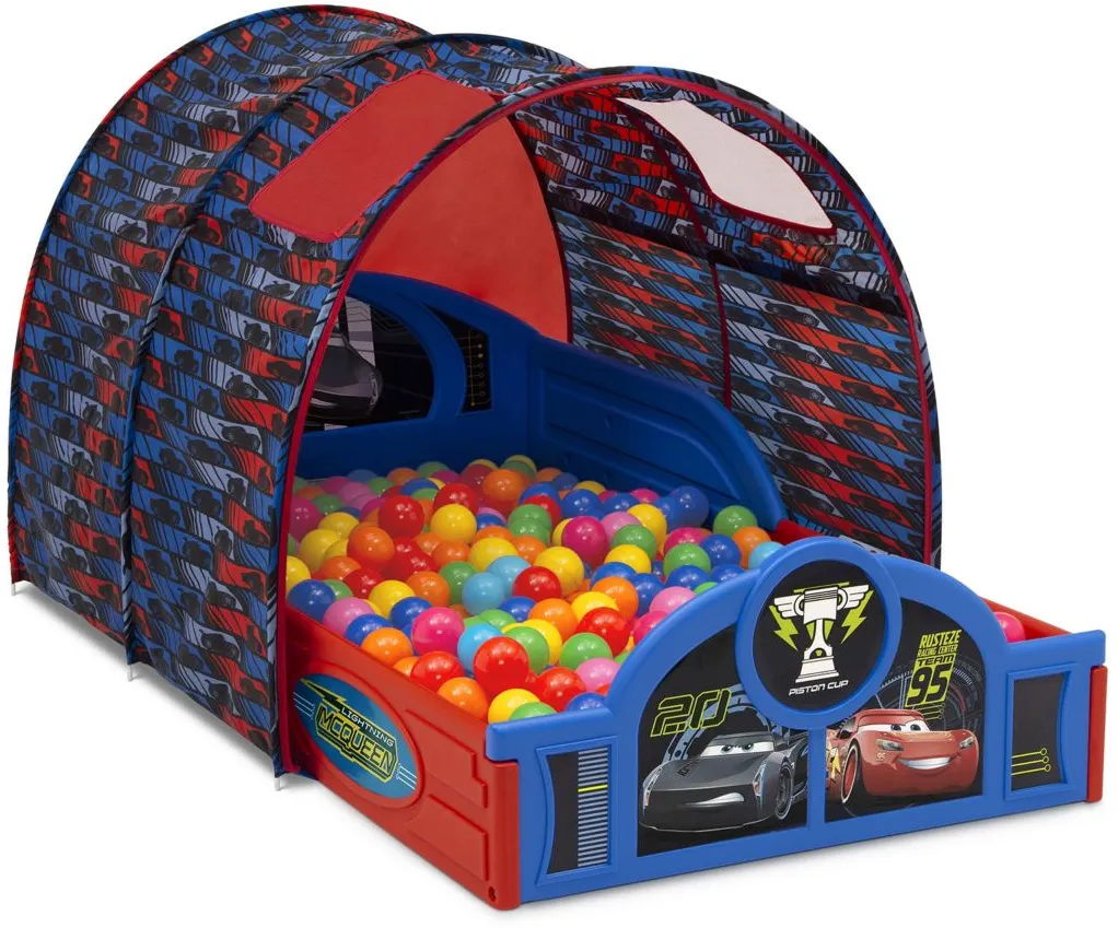Disney/Pixar Cars Sleep and Play Toddler Bed with Tent by Delta Children