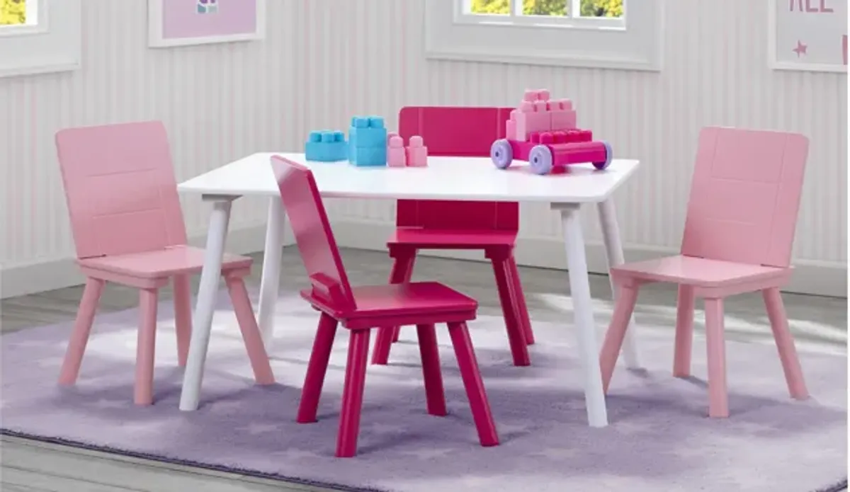 Table and Four Chair Set by Delta Children