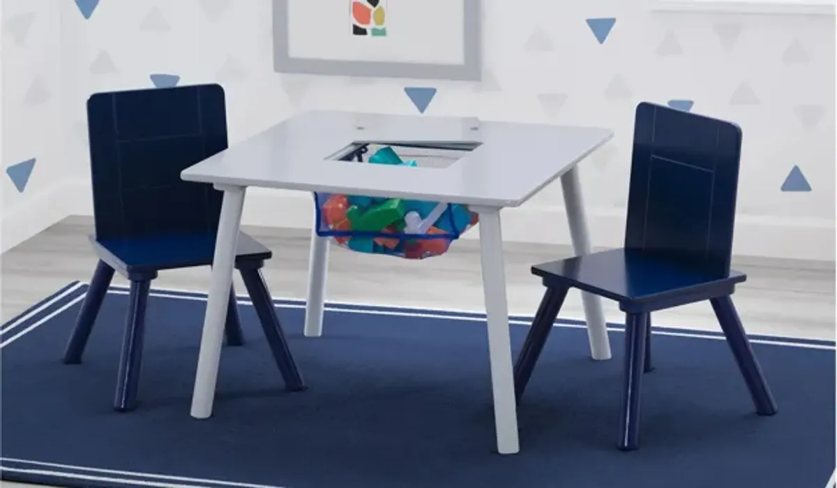 Table and Two Chair Set with Storage by Delta Children