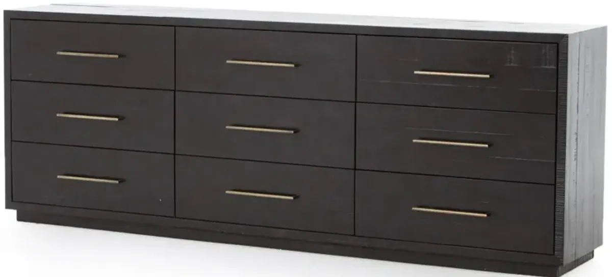 Suki 9 Drawer Dresser in Burnished Black by Four Hands