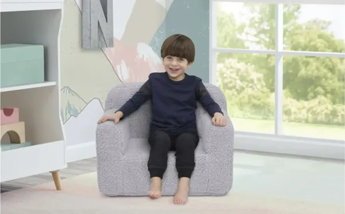 Cozee Sherpa Kids Chair by Delta Children