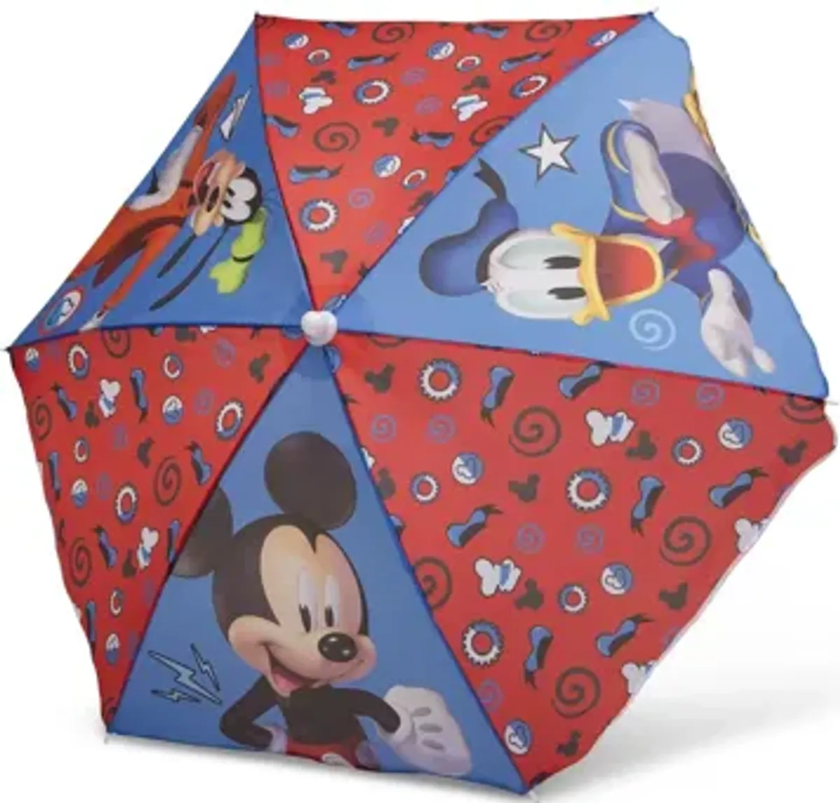 Mickey Mouse Four Seat Picnic Table wth Umbrella and Lego Compatible Table Top by Delta Children