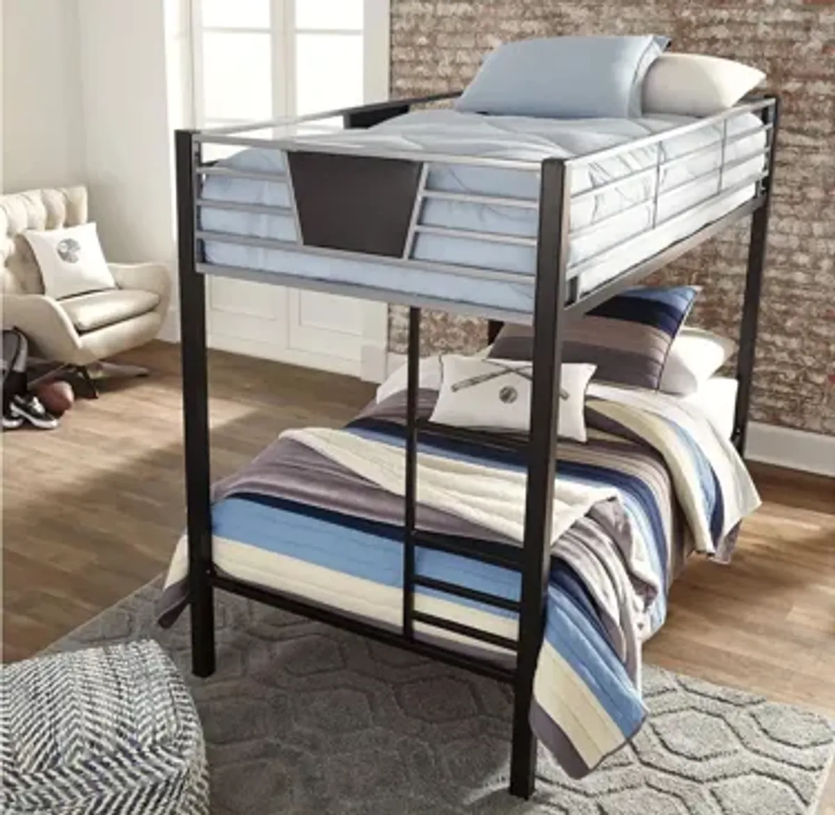 Dinsmore Twin Bunk Bed with Ladder