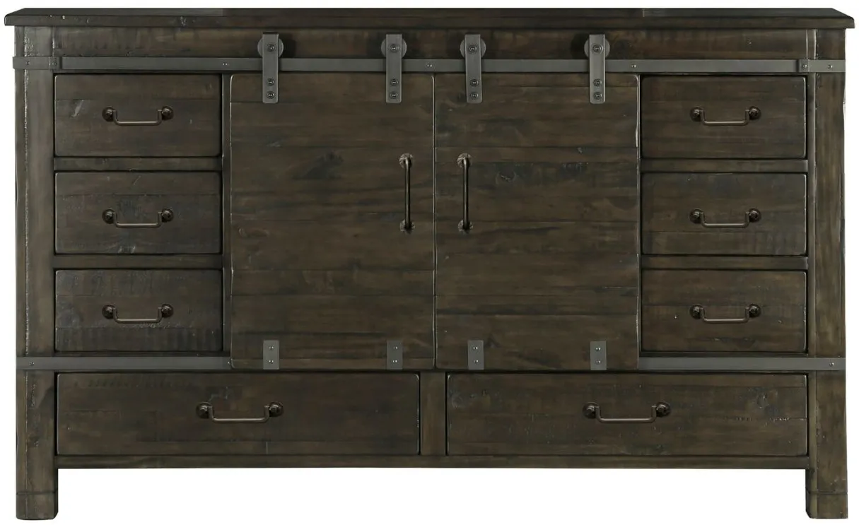 Abington Bedroom Dresser in Weathered Charcoal by Magnussen Home