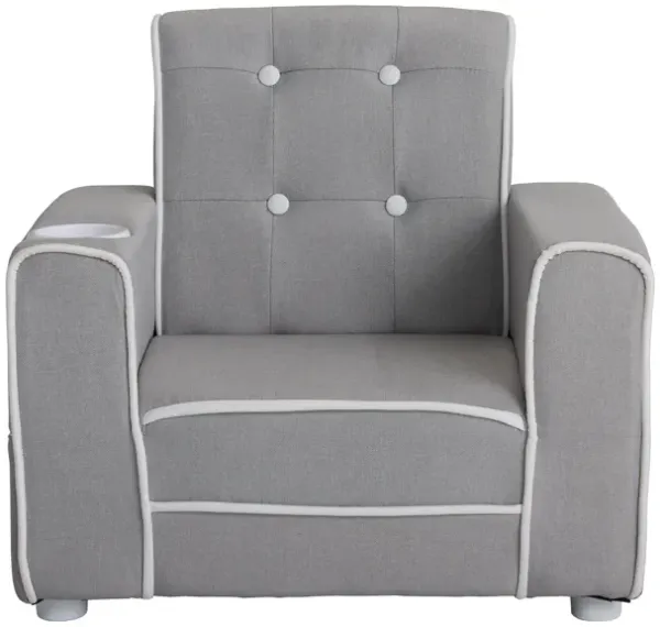 Riley Upholstered Chair With Cup Holder