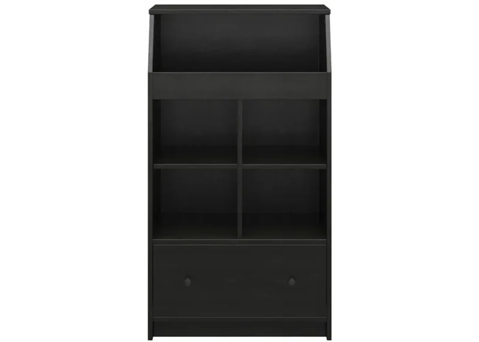 The Loft Storage Tower in Black Oak by DOREL HOME FURNISHINGS