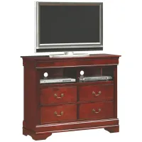 Rossie Media Chest in Cherry by Glory Furniture