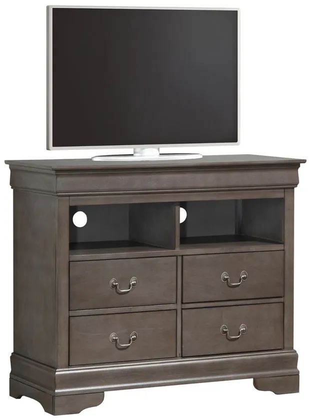 Rossie Media Chest in Gray by Glory Furniture