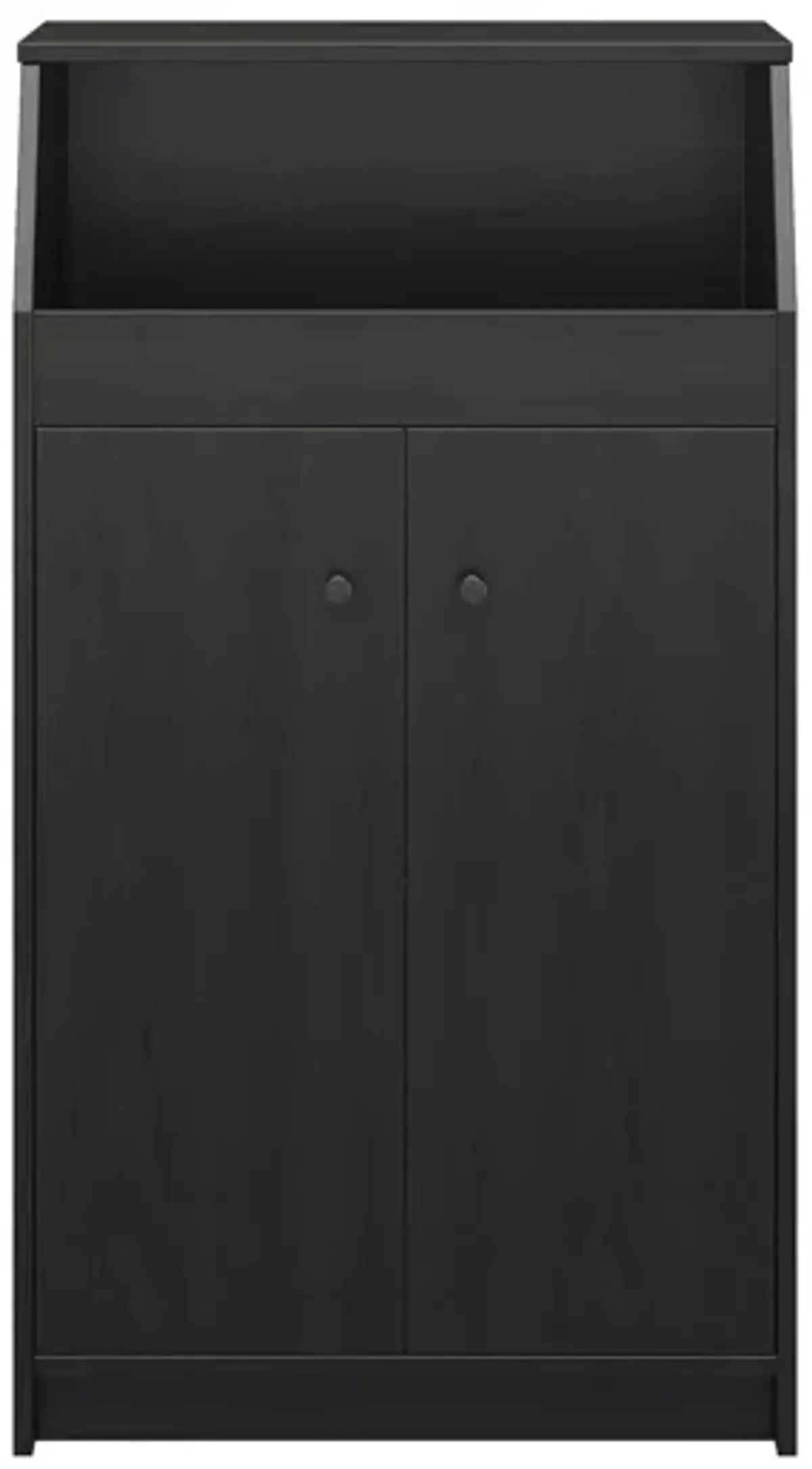 The Loft Storage Tower in Black Oak by DOREL HOME FURNISHINGS