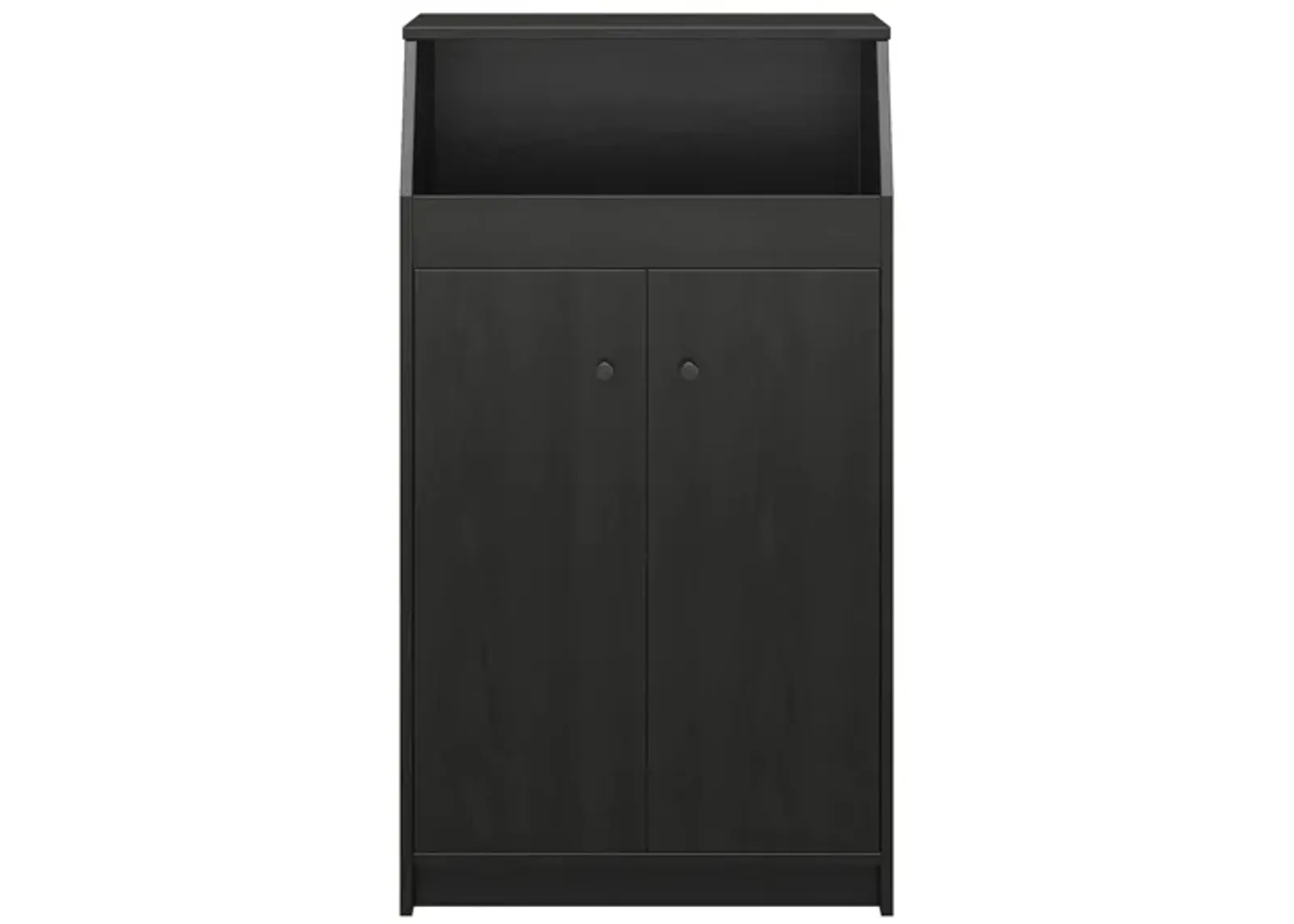 The Loft Storage Tower in Black Oak by DOREL HOME FURNISHINGS