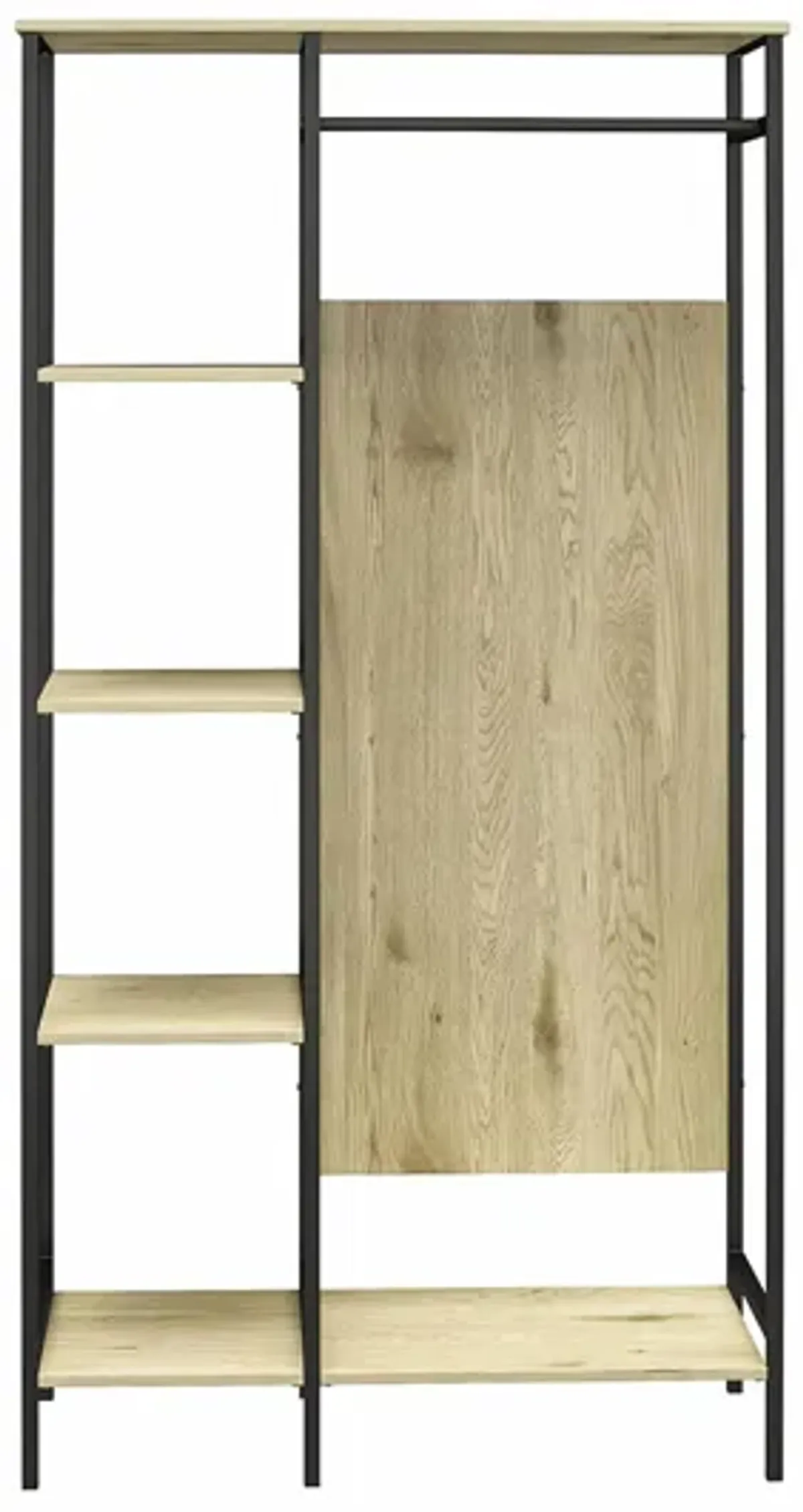 Modine Open Wardrobe in Natural by DOREL HOME FURNISHINGS