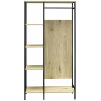 Modine Open Wardrobe in Natural by DOREL HOME FURNISHINGS