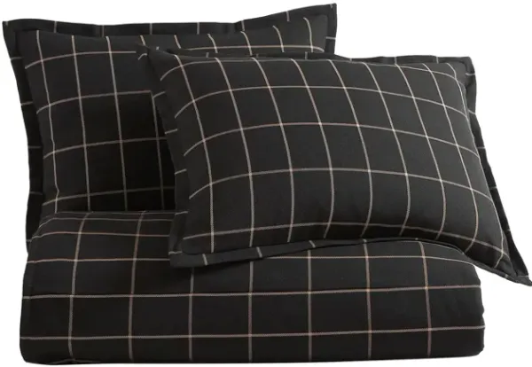 Windowpane Plaid 3-pc. Duvet Cover Set