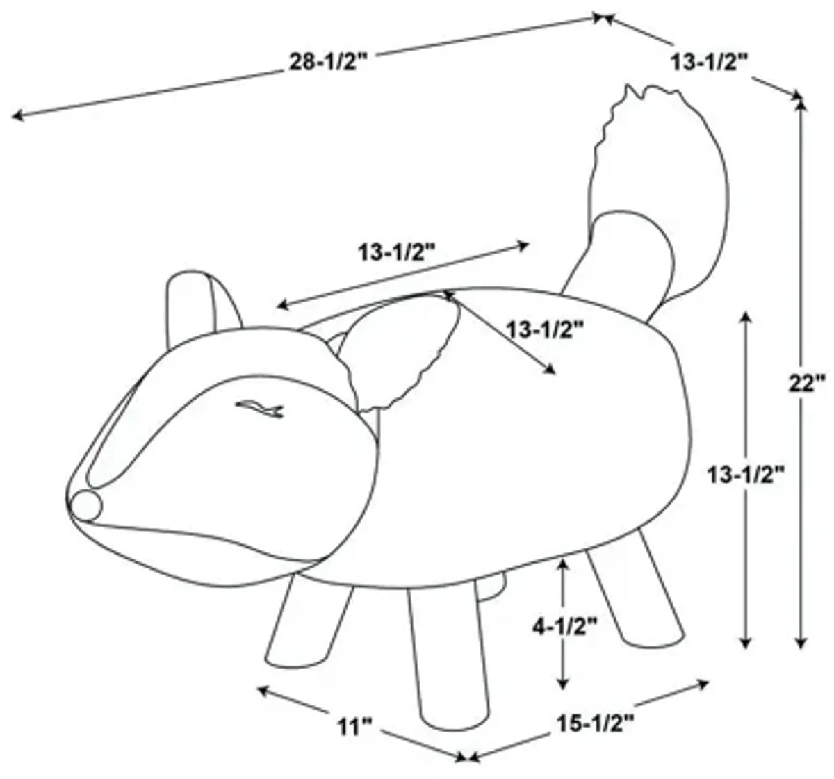 Faxon The Fox Stool