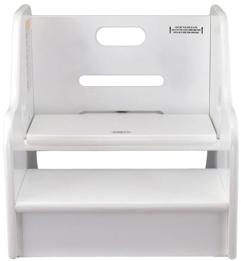 Little Partners StepUp Step Stool in Soft White by BK Furniture