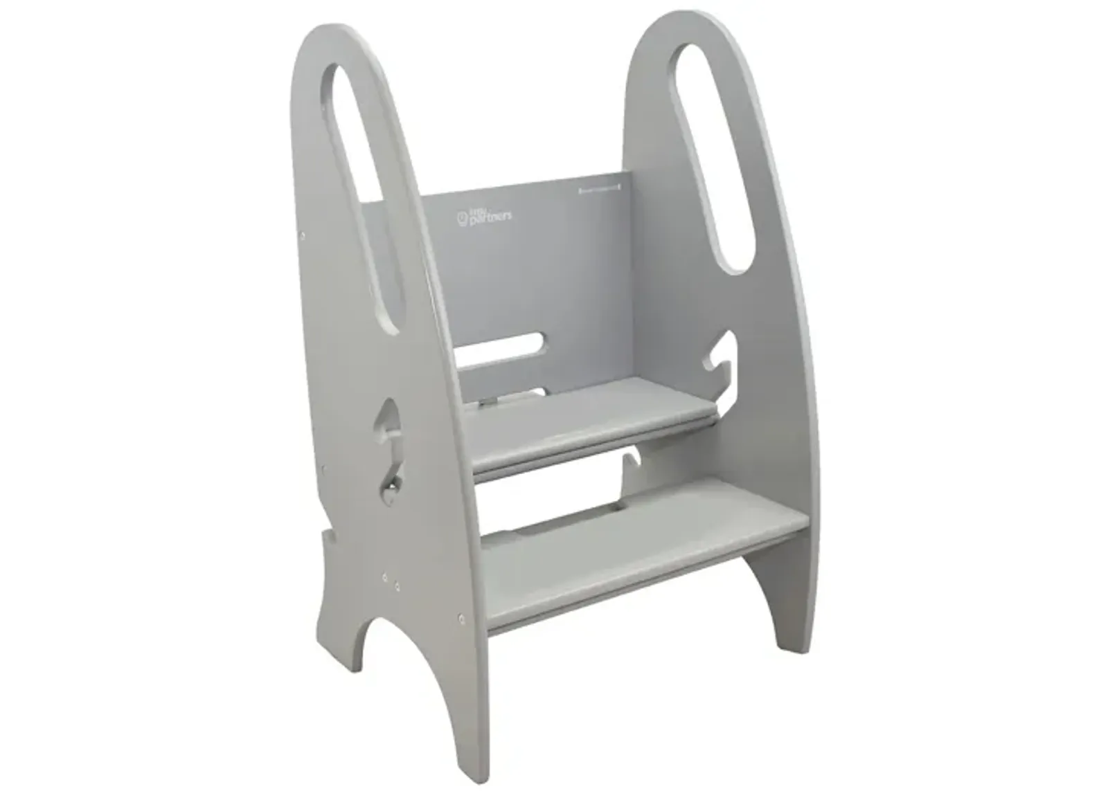 Little Partners 3-in-1 Growing Step Stool in Silver Drop by BK Furniture