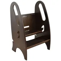 Little Partners 3-in-1 Growing Step Stool in Espresso by BK Furniture