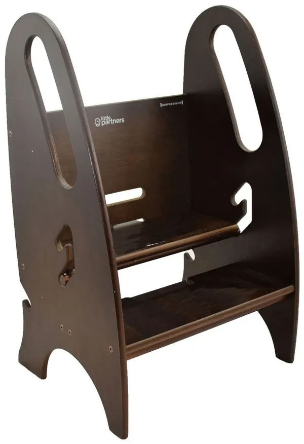 Little Partners 3-in-1 Growing Step Stool in Espresso by BK Furniture