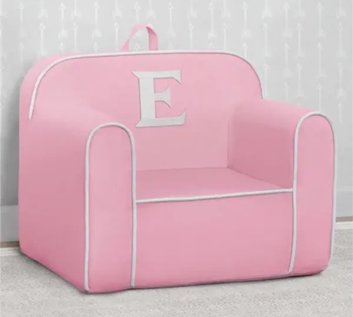 Cozee Monogrammed Chair Letter "E"