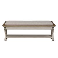 Farmhouse Reimagined Bench in White by Liberty Furniture