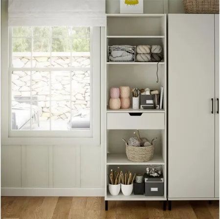 Versa Open Cabinet in White by DOREL HOME FURNISHINGS