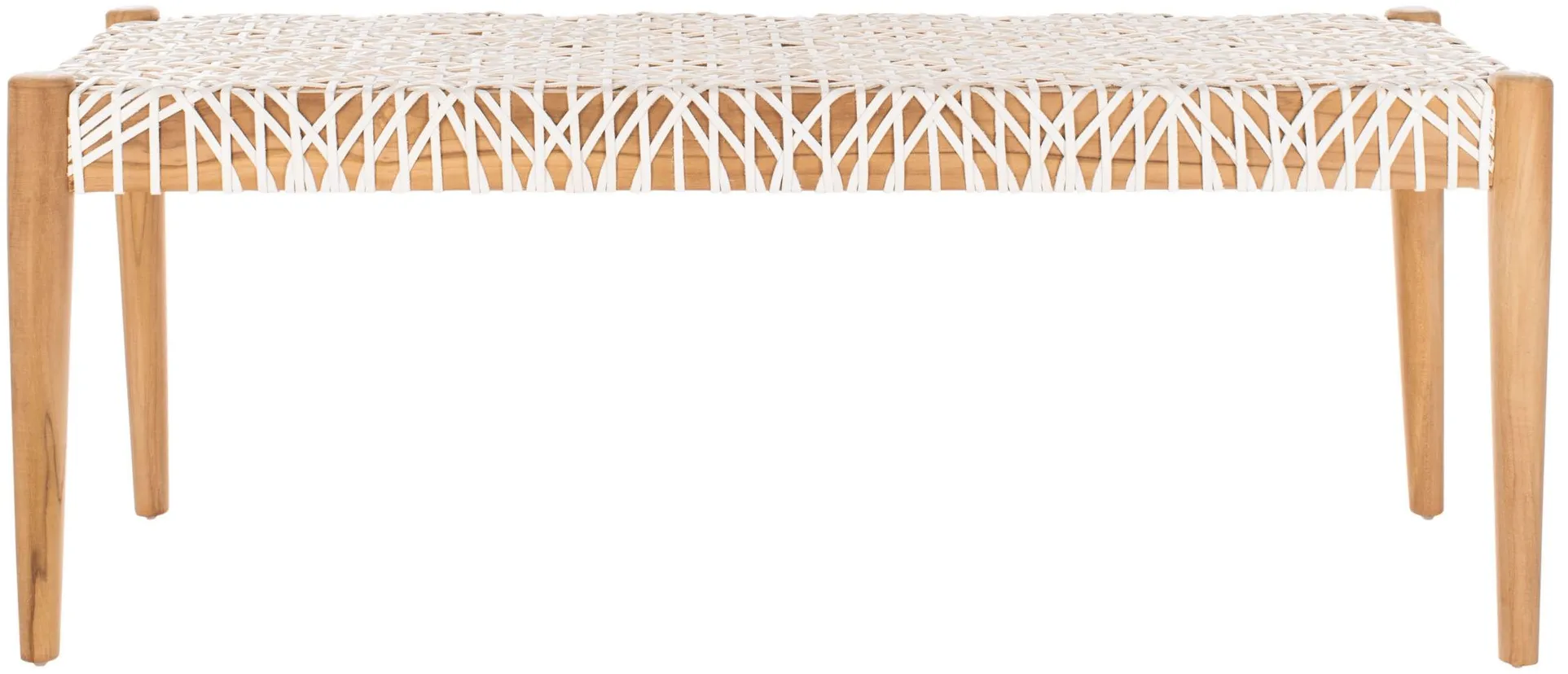 Bandelier Bench in Off White / Natural by Safavieh