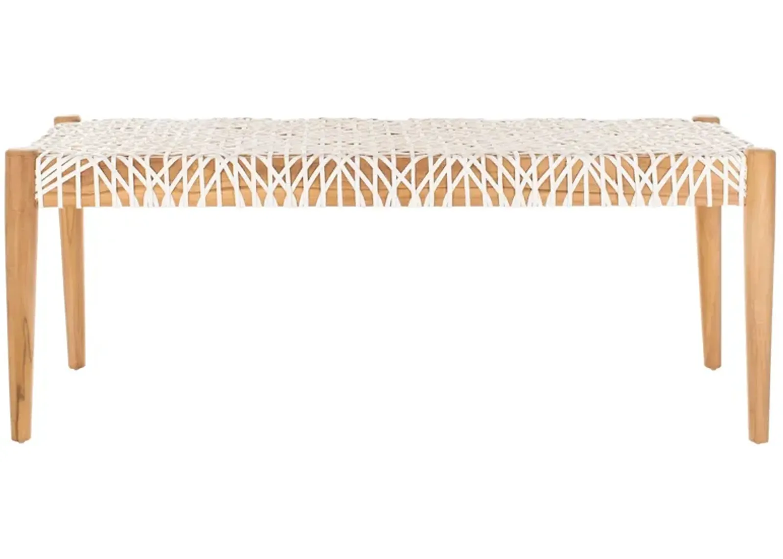 Bandelier Bench in Off White / Natural by Safavieh